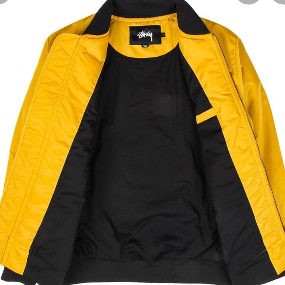 Stussy Yellow Bomber jacket